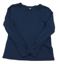 Tmavomodré triko H&M