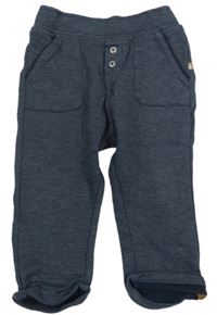 Tmavomodré melírované chino teplákové kalhoty OBaïBi