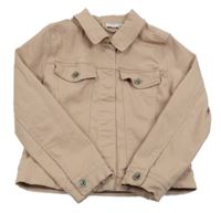 Pudrová riflová crop bunda Name it