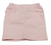 Světlerůžová lehká riflová sukně 