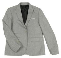 Šedé melírované sako 