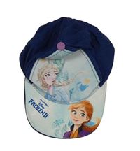 Tmavomodro-bílá plátěná kšiltovka s Frozen Disney