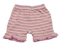 Barevné pruhované bavlněné kraťasy Matalan