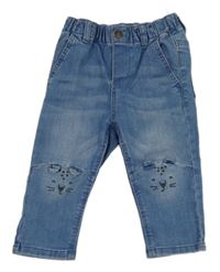 Světlemodré rifle s tygry C&A