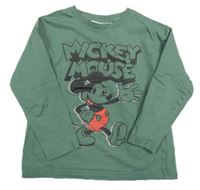 Khaki triko s Mickeym Disney 