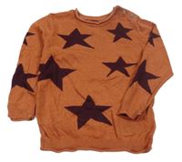 Rezavý svetr s hvězdičkami Next