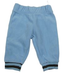 Světlemodré fleecové kalhoty s proužky C&A