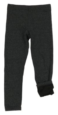 Tmavošedé zateplené legíny Primark