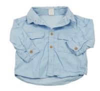 Světlemodrá manšestrová košile H&M