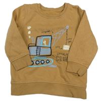 Béžová mikina s bagrem George