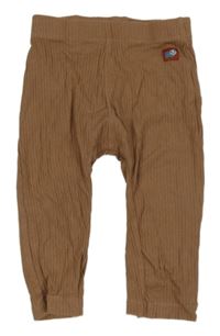 Béžové žebrované tepláky Nutmeg