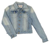 Světlemodrá riflová crop bunda Matalan