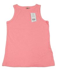 Nové - Neonově růžový žebrovaný top F&F