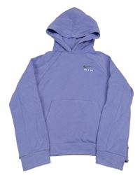 Levandulová mikina s klokankou a kapucí Nike