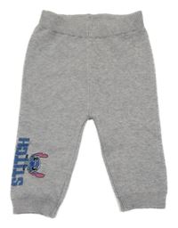 Šedé pletené kalhoty se Stichem Primark