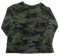 Khaki-černé army triko PRIMARK