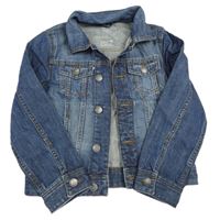 Modrá riflová bunda s límečkem C&A