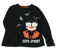 Černé triko s upírem lupilu