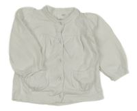 Bílý propínací svetr H&M