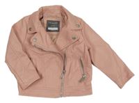 Světlerůžový koženkový jarní křivák PRIMARK