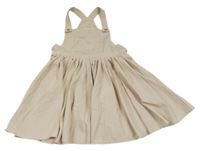 Světlebéžové šusťákové šaty s kapsou ZARA