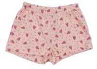Světlerůžové kraťasy s melouny GIRLS
