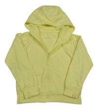 Žlutá propínací mikina s kapucí Dunnes