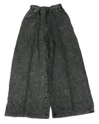 Antracitové wide leg tepláky Primark