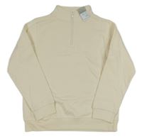 Nové - Krémová mikina se zipem Primark