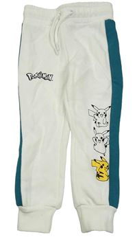 Smetanovo-zelené tepláky s Pikachu Primark