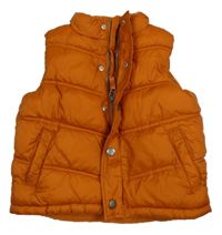 Skořicová šusťáková zateplená vesta Gymboree