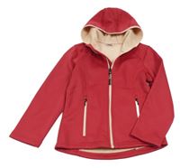 Malinová softshellová bunda s kapucí Hip&Hopps