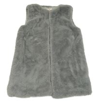 Šedá kožešinová podšitá vesta Primark