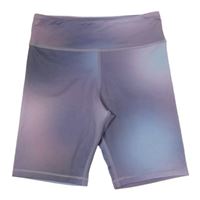 Fialovo-světlemodré batikované sportovní elastické kraťasy H&M