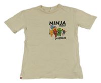 Světlebéžové tričko s Lego Ninjago H&M