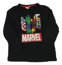 Černé triko s Marvel hrdiny Marvel