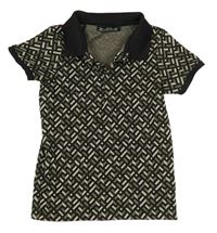 Khaki-béžové úpletové polo tričko Matalan