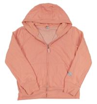 Neonově oranžová propínací mikina s kapucí Yigga