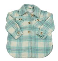 Zeleno-smetanová kostkovaná vlněná košilová bunda Primark