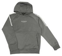 Šedá sportovní mikina s logem a kapucí McKenzie