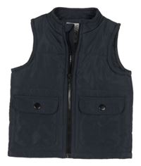 Tmavošedá šusťáková zateplená vesta F&F