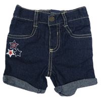 Tmavomodré riflové kraťasy s hvězdami U.S. POLO ASSN