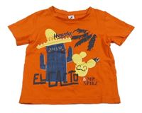 Cihlové tričko s kaktusem C&A