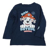 Tmavomodré pyžamové triko s Tlapkovou patrolou Nickelodeon