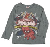 Šedé triko se Spidermanem Marvel