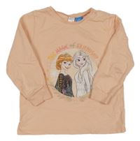 Meruňkové pyžamové triko s Frozen Disney