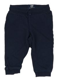 Tmavomodré tepláky H&M