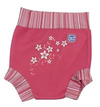 Růžové neoprenové kalhotky s květy Splash About