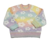 Barevný svetr s kytičkami Matalan