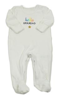 Bílý overal s nápisem Matalan